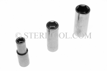 #10688 - SET: 13 pc Stainless Steel 1/2DR Deep Socket Inch Set: 3/4" ~ 1-1/2". 1/2 dr, 1/2dr, 1/2-dr, deep, stainless steel, socket